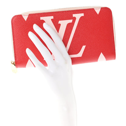 Louis Vuitton Monogram Giant Zippy Wallet Rouge Rose 2 of 6