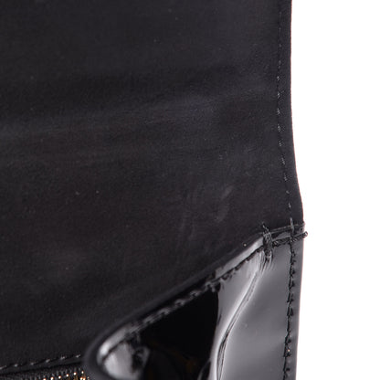 Valentino Garavani Patent Monochrome Large Glam Lock Rockstud Flap Black 10 of 10