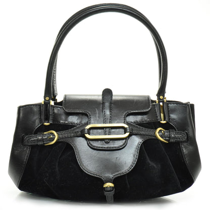 Jimmy Choo Leather Suede Tam Bag Black 1 of 7