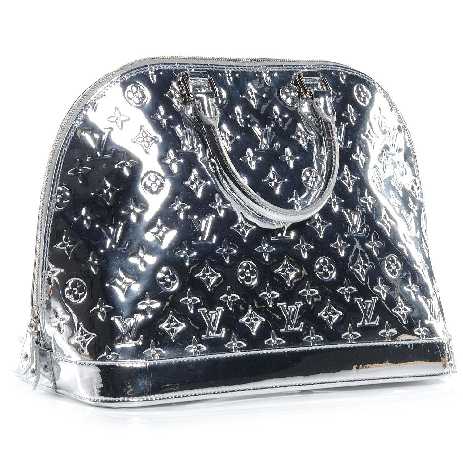 Louis Vuitton Monogram Miroir Alma MM Silver 3 of 7