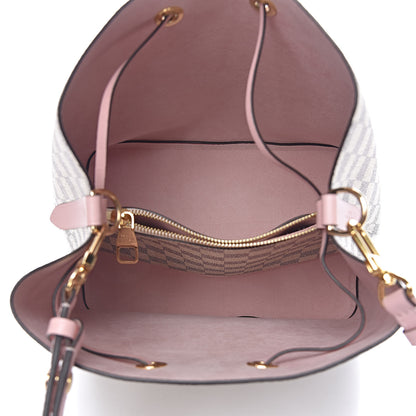 Louis Vuitton Damier Azur Neonoe MM Eau De Rose 5 of 11