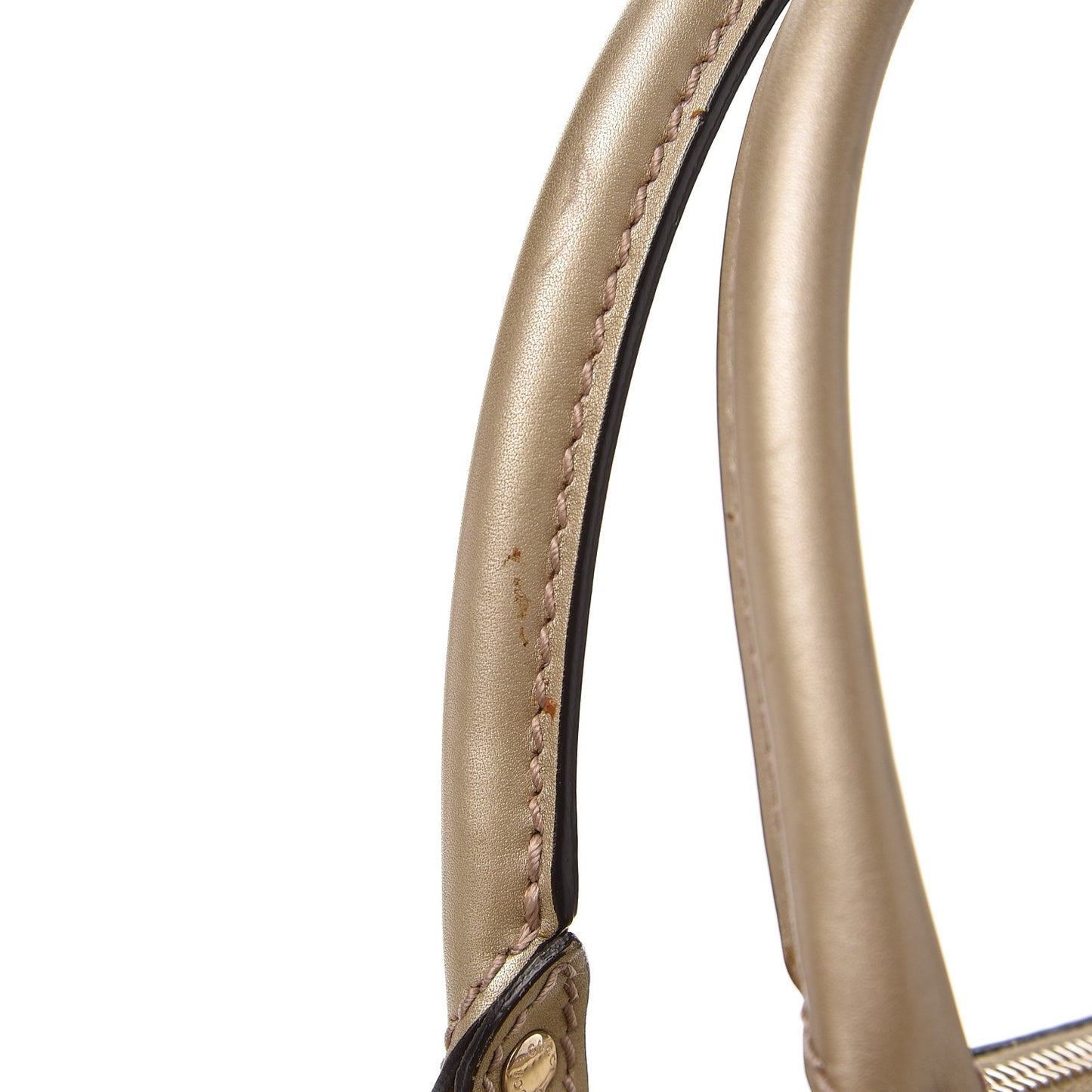 Metallic Soft Guccissima Medium Sukey Top Handle Bag Champagne