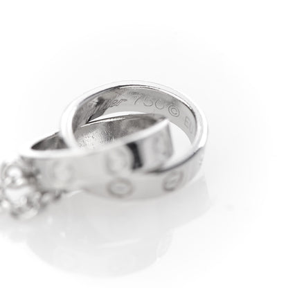 Cartier 18K White Gold Interlocking LOVE Bracelet 6 of 7