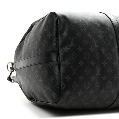 Louis Vuitton Monogram Eclipse Keepall Bandouliere 55 8 of 13