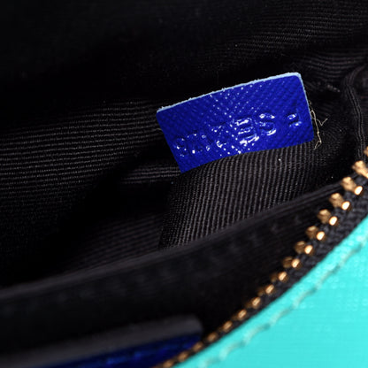 Marc Jacobs Saffiano Small Snapshot Camera Bag Academy Blue Multicolor 7 of 12