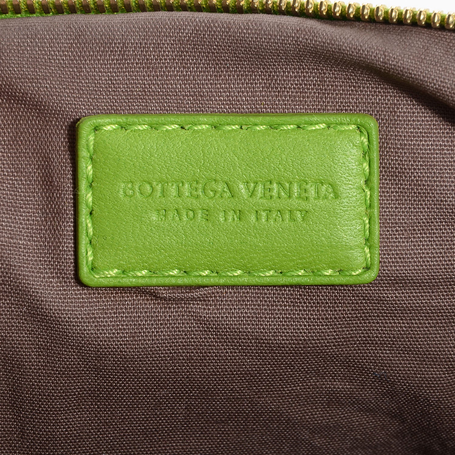 Bottega Veneta Silk Intrecciato Small Cosmetic Case Green Apple 6 of 9