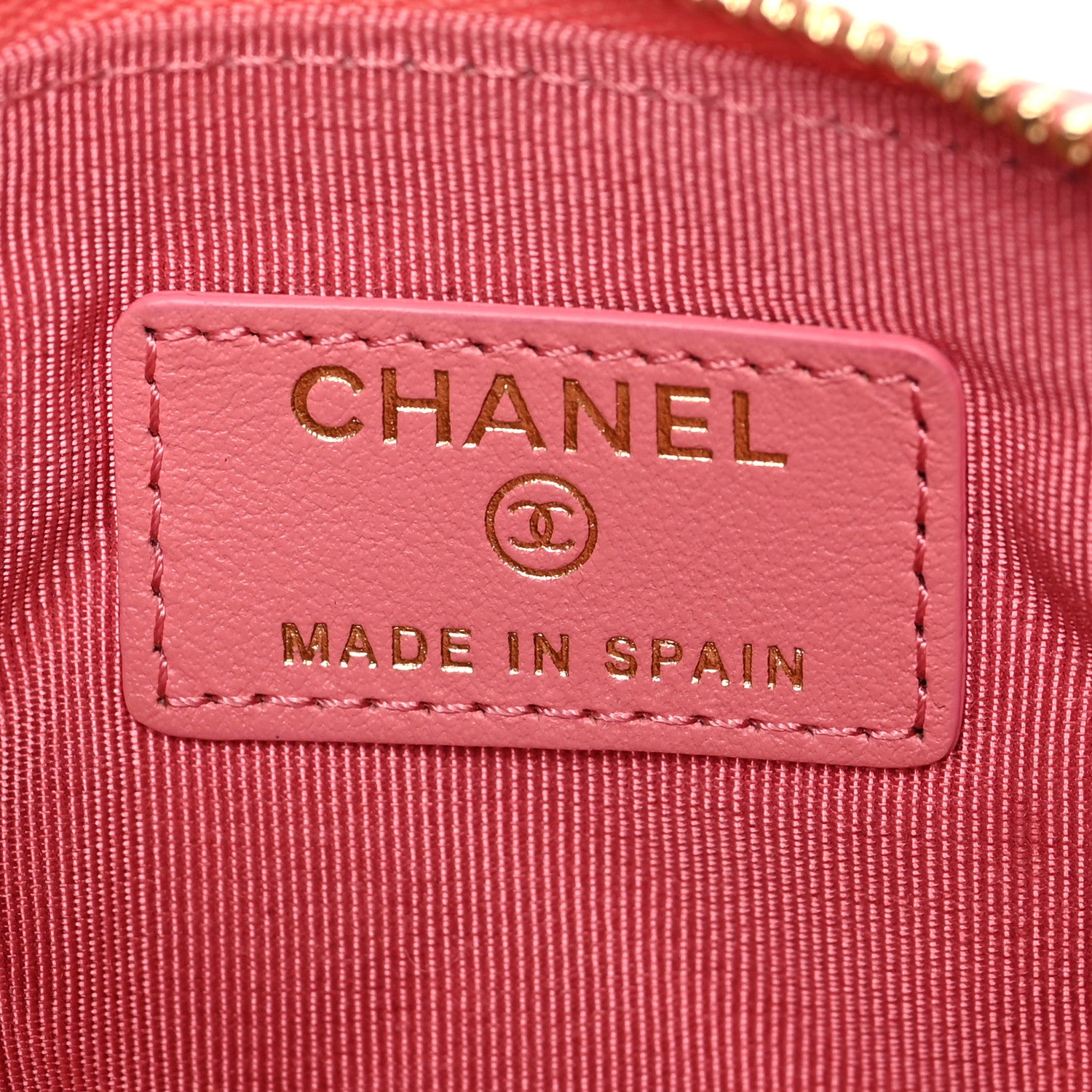 Chanel Aged Calfskin Quilted Small Reissue Cosmetic Case Pink 6 of 7