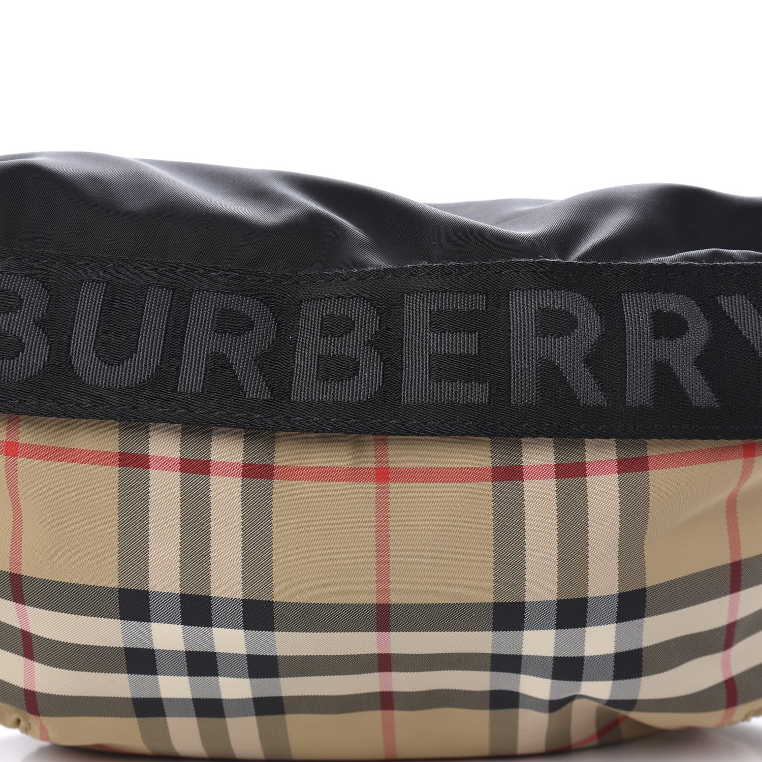 Burberry Nylon Vintage Check Sonny Bum Bag Archive Beige Black 9 of 9