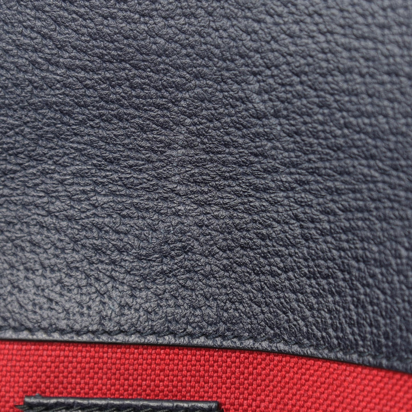 Covered Wool GG Monogram Slim Belt Bag Navy Red