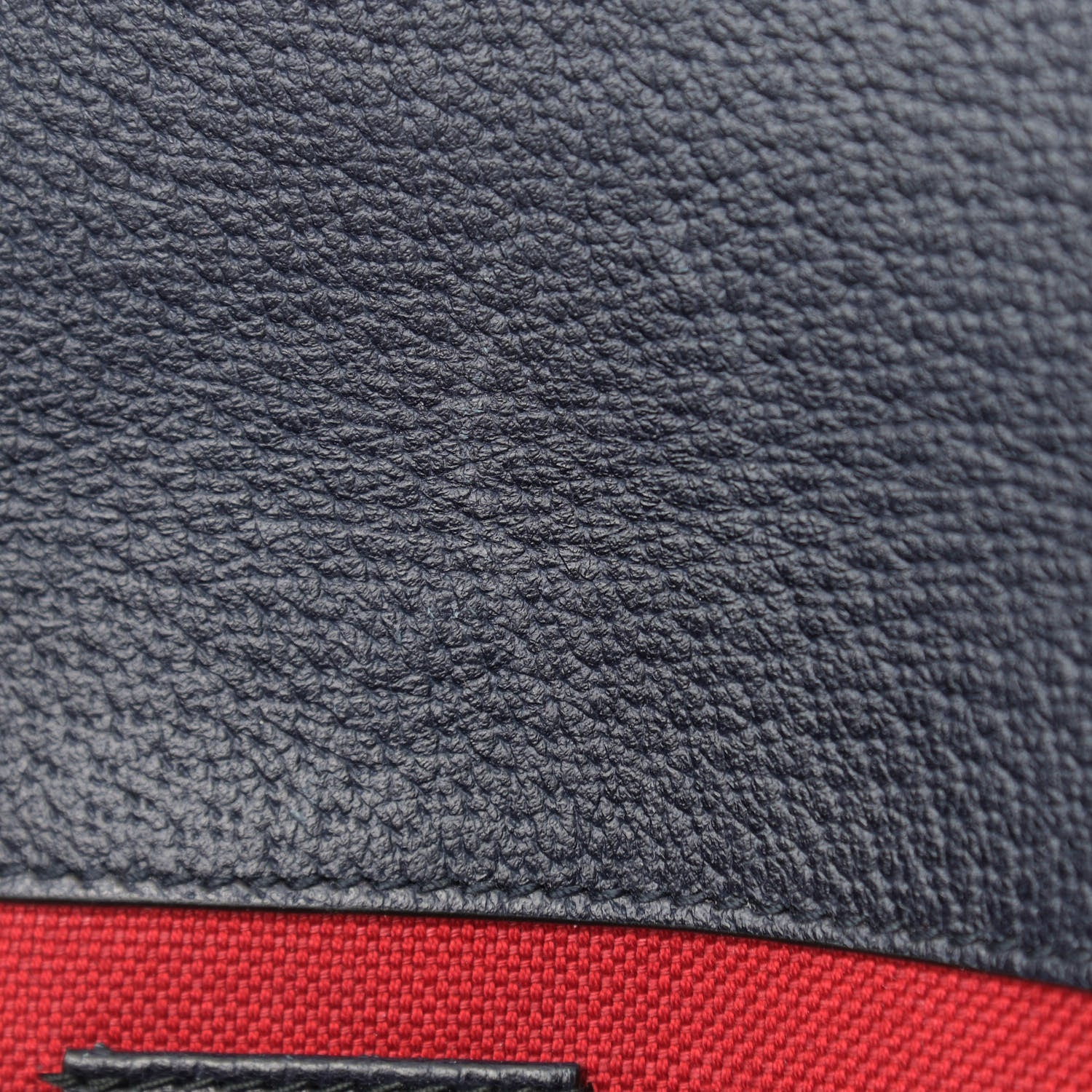 Gucci Covered Wool GG Monogram Slim Belt Bag Navy Red 9 of 10