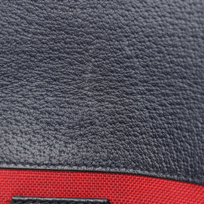 Gucci Covered Wool GG Monogram Slim Belt Bag Navy Red 9 of 10