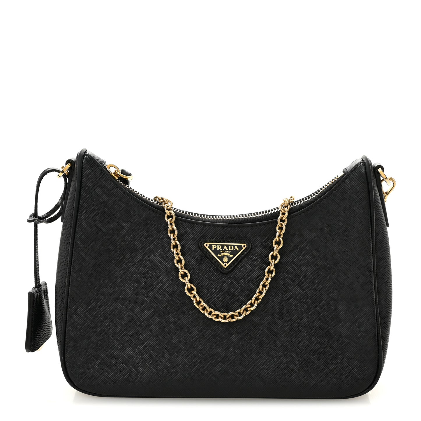 Saffiano Lux Re-Edition 2005 Shoulder Bag Black