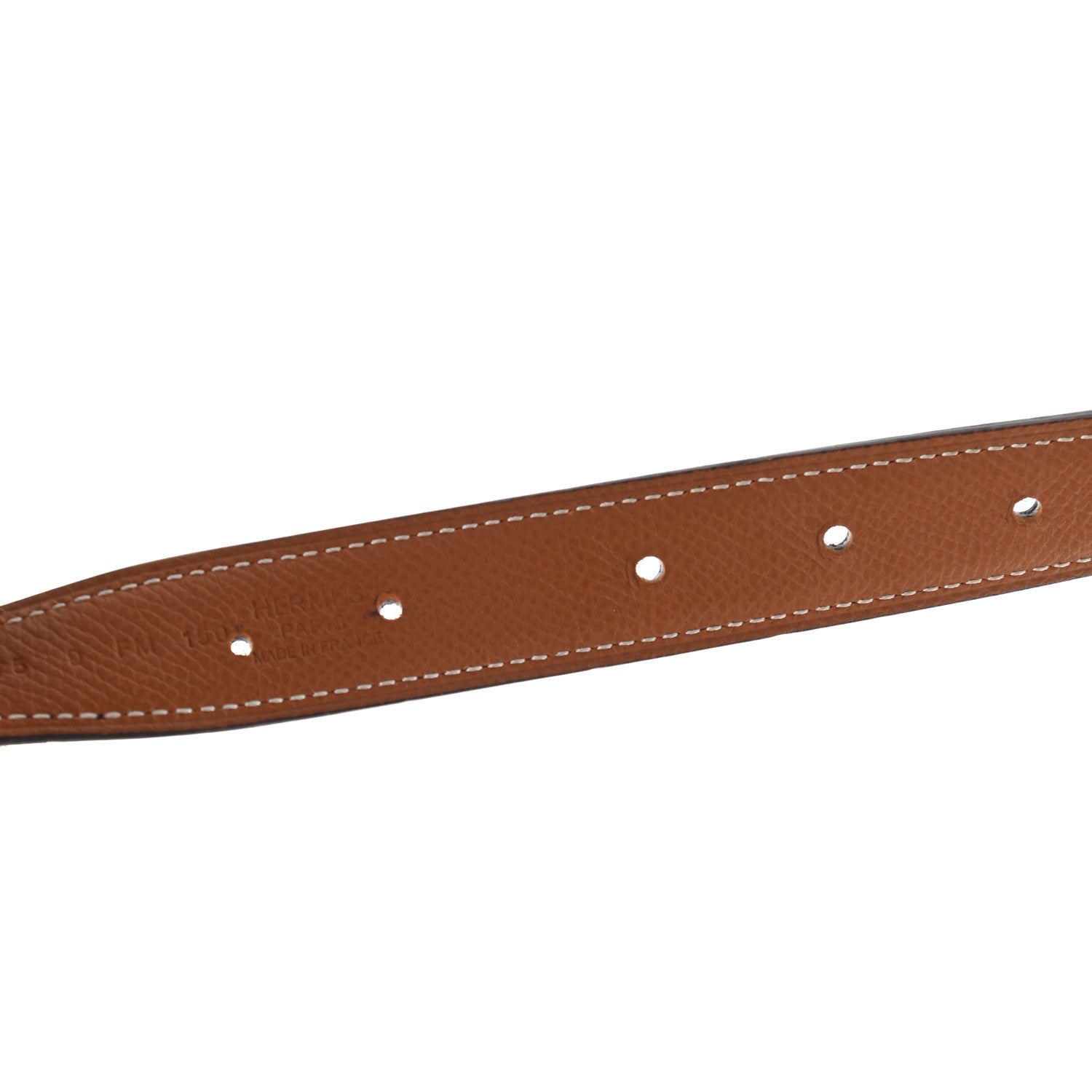 Hermes Box Togo 32mm H Belt 75 Black Gold 4 of 7