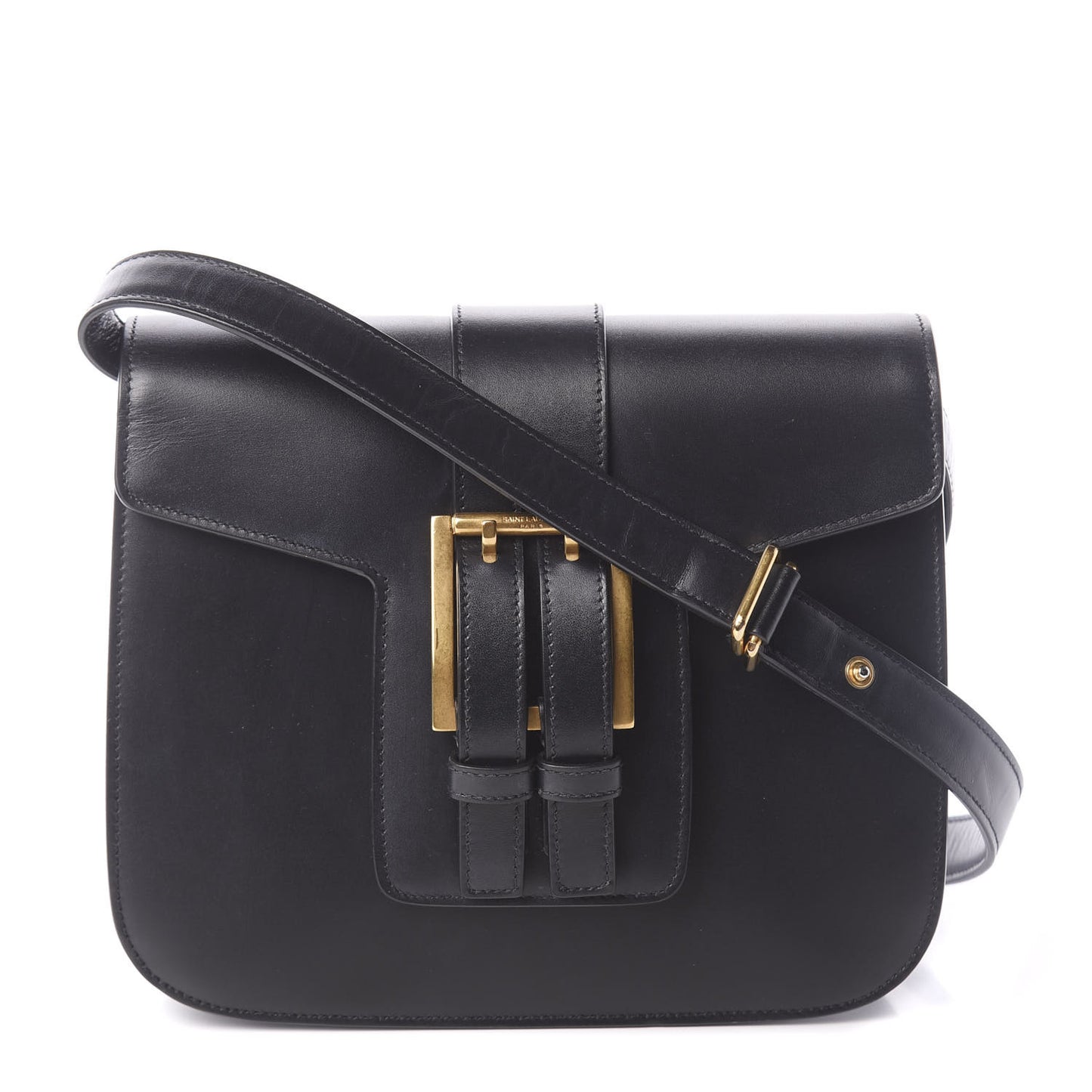 Smooth Calfskin Nico Shoulder Bag Black