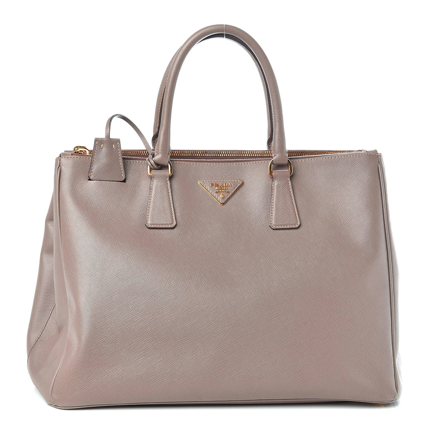 Prada Saffiano Large Galleria Double Zip Tote Argilla 1 of 15