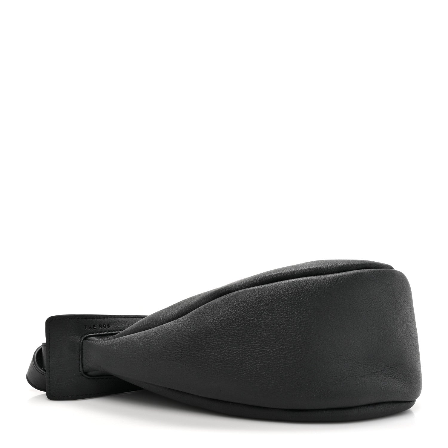 The Row Smooth Calfskin Small Slouchy Banana Bag Black 3 of 9