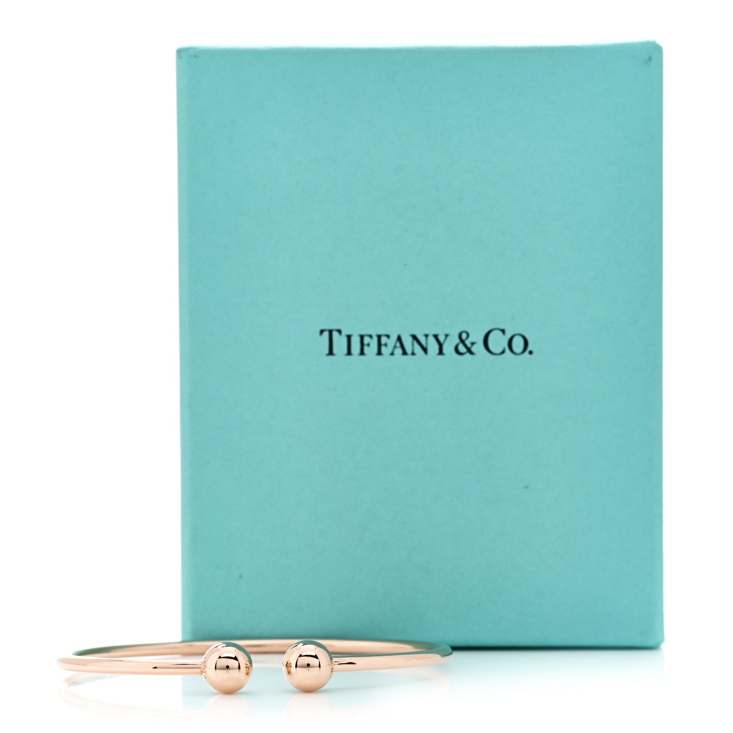 Tiffany 18K Rose Gold 8mm HardWear Ball Wire Bracelet 5 of 5