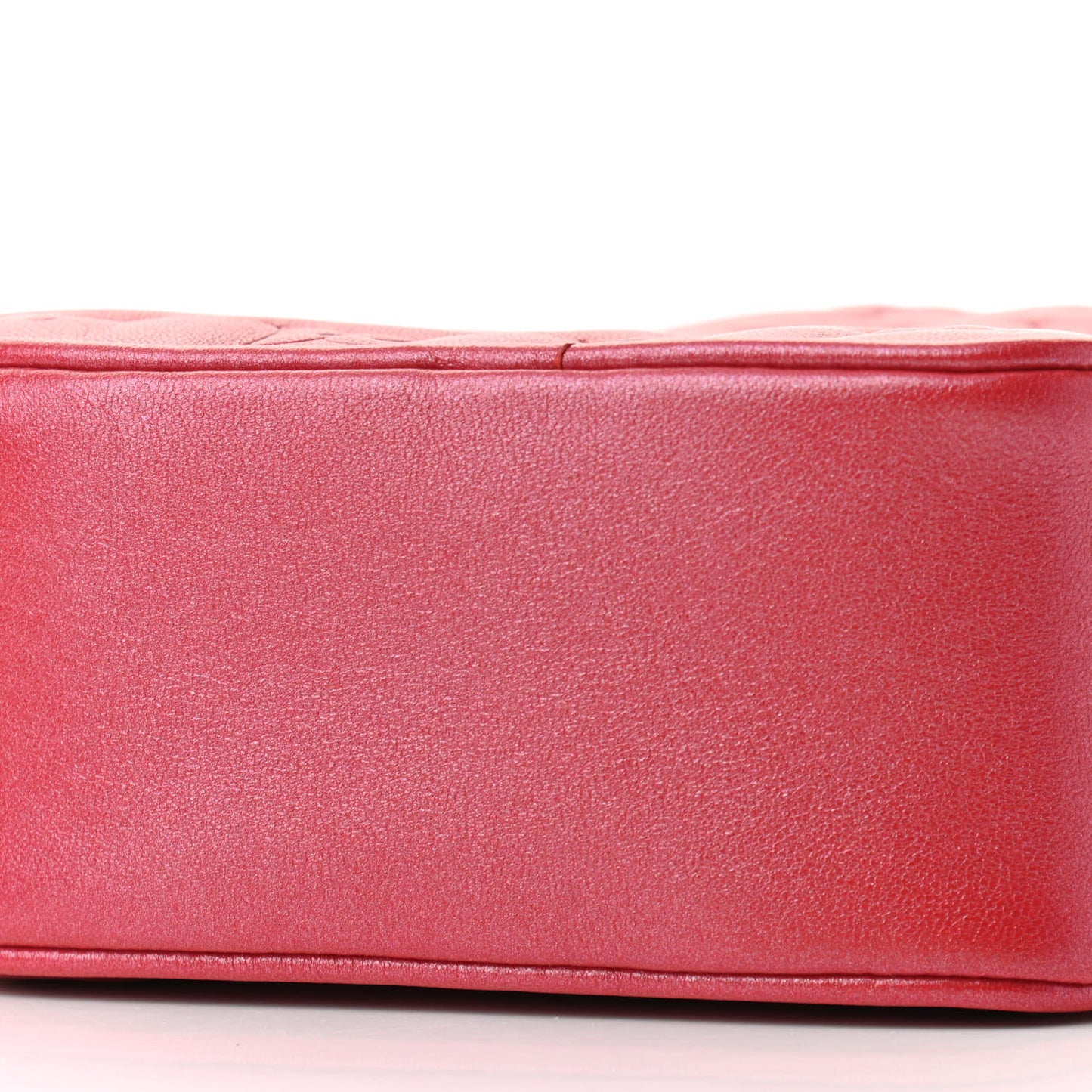 Lambskin Embossed Monogram Fall In Love Sac Coeur Heart Chain Bag Lipstick Red