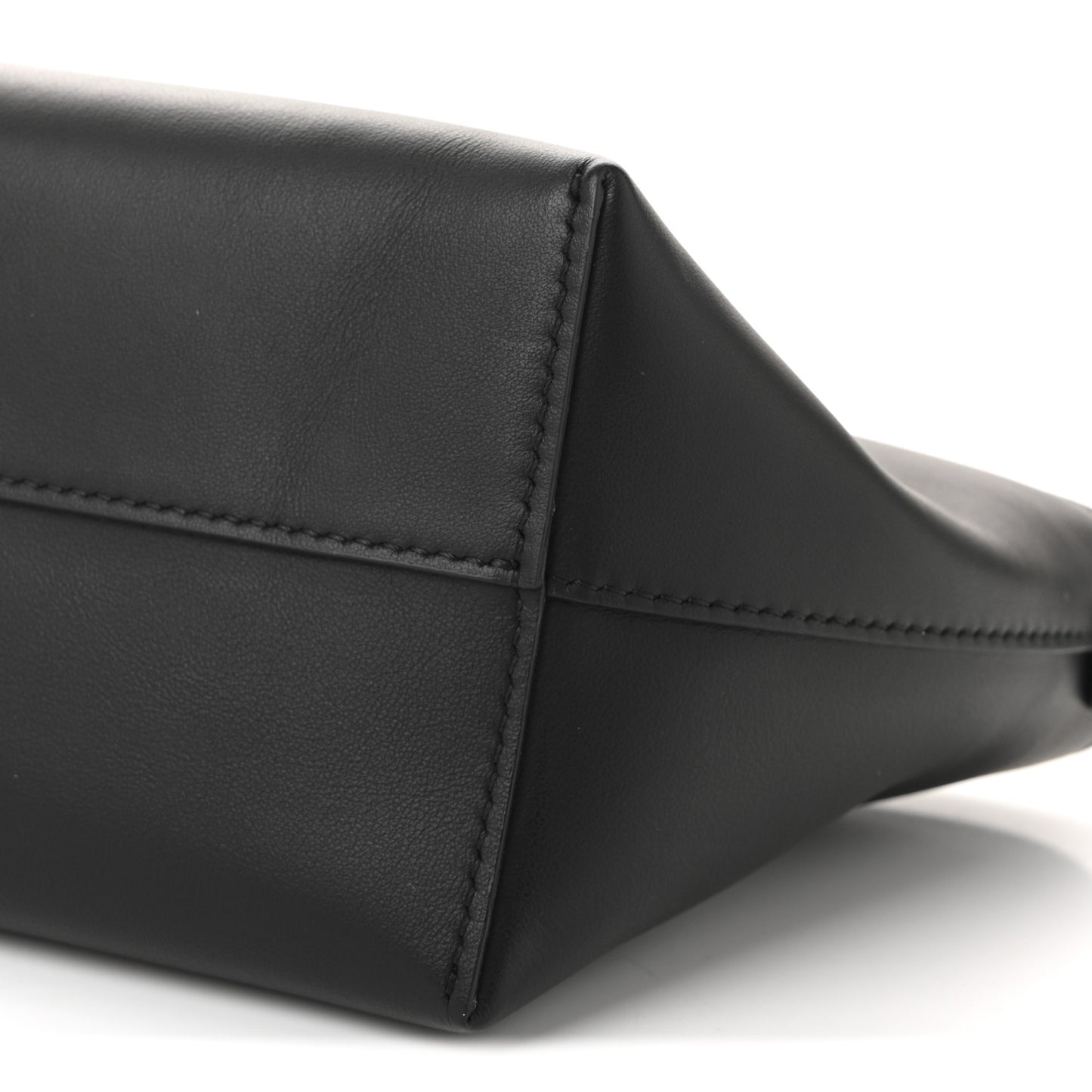 Vitello Dolce Elite Monster Eye Mini Roll Tote Black