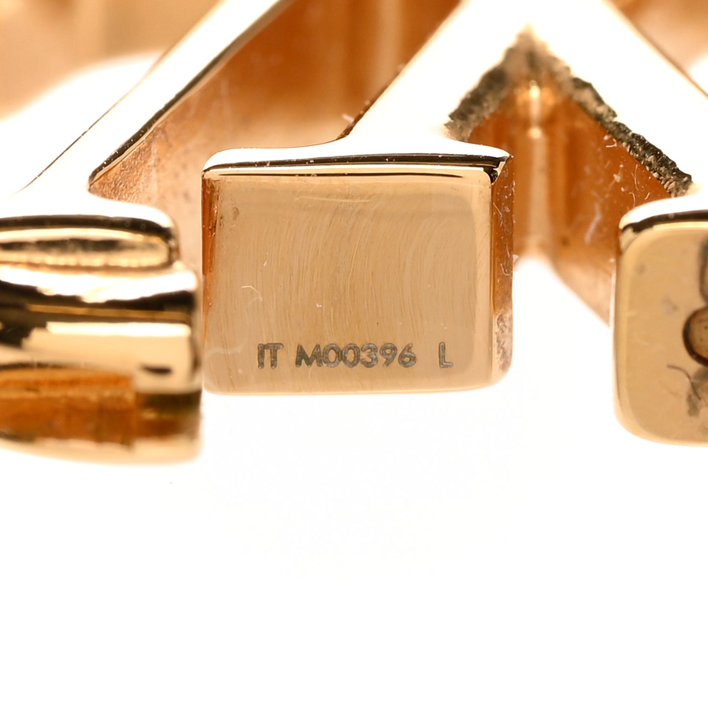 Metal Small Louise Hoop Earrings Gold