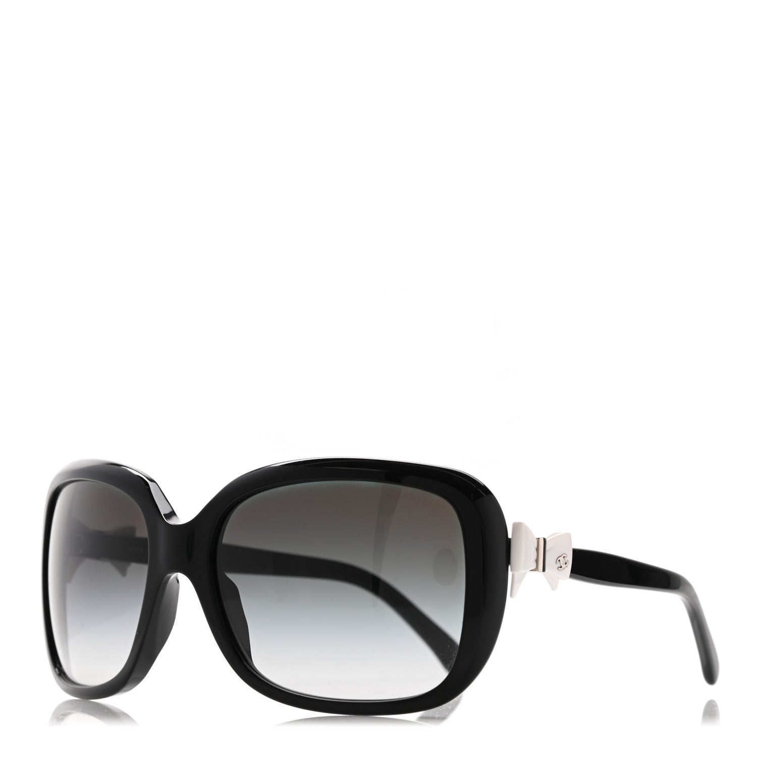 Chanel CC Bow Sunglasses 5171 Black White 1 of 7
