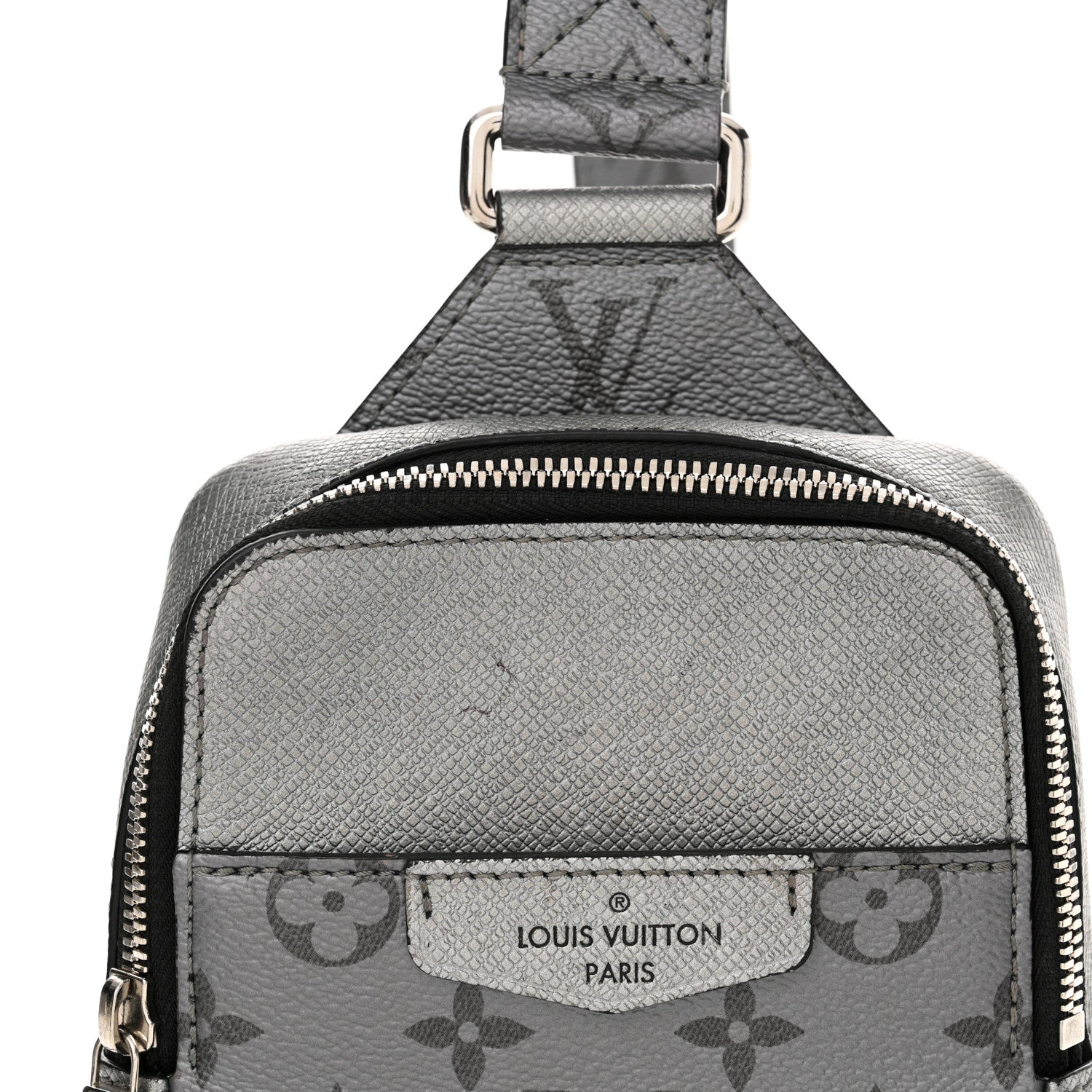 Louis Vuitton Taigarama Outdoor Slingbag Gunmetal Silver 10 of 12