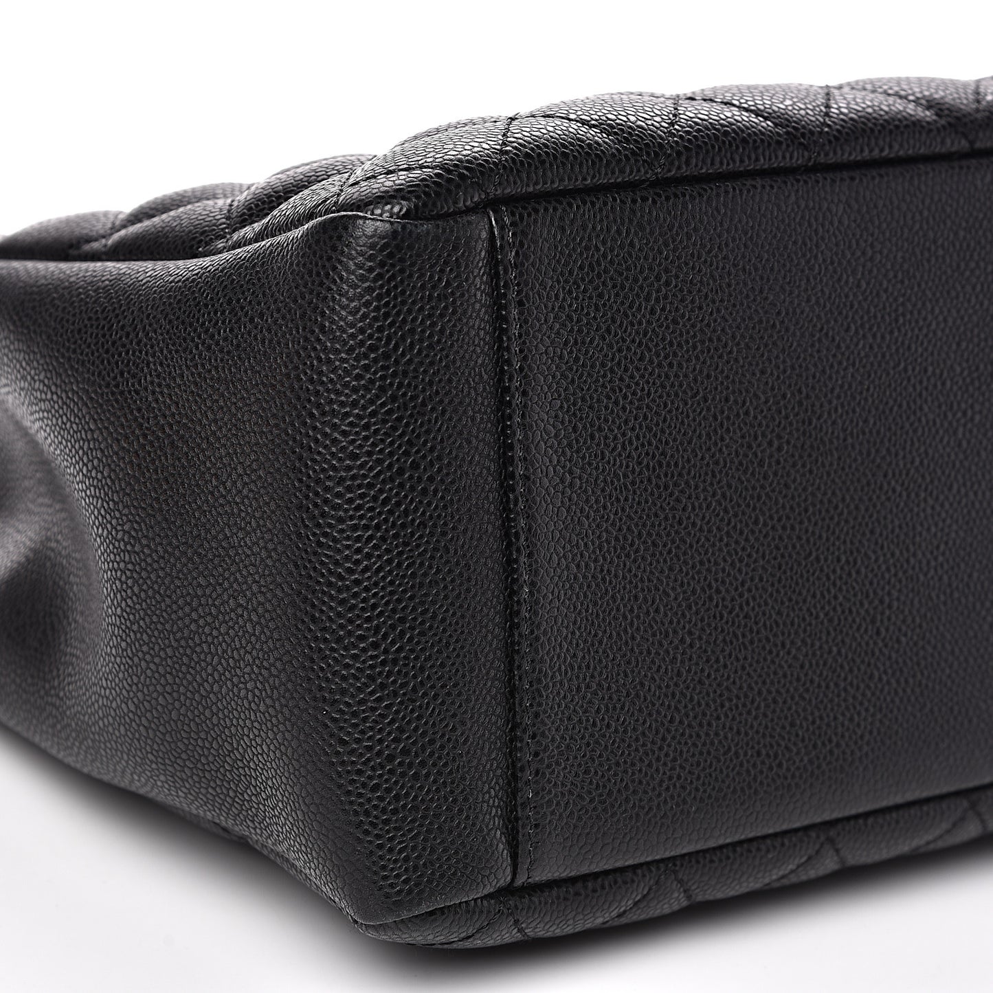 Caviar Quilted Grand Shopping Tote GST Black