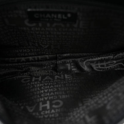 Chanel Aged Calfskin Quilted Vintage Ligne Messenger Flap Black 5 of 10