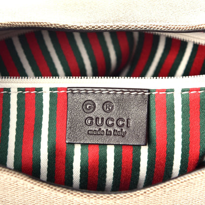 Gucci Canvas Guccissima Wooden Handle Shoulder Bag Brown 6 of 10