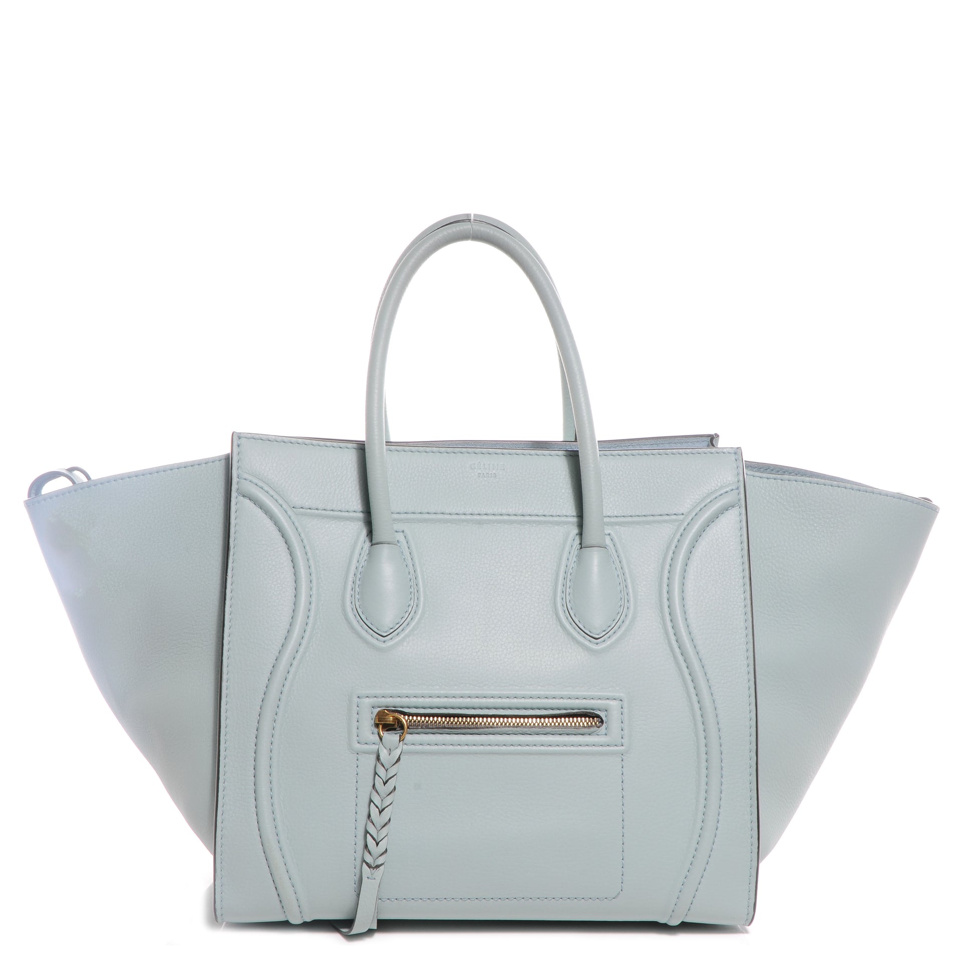 Celine Calfskin Small Phantom Luggage Glacier 1 of 8