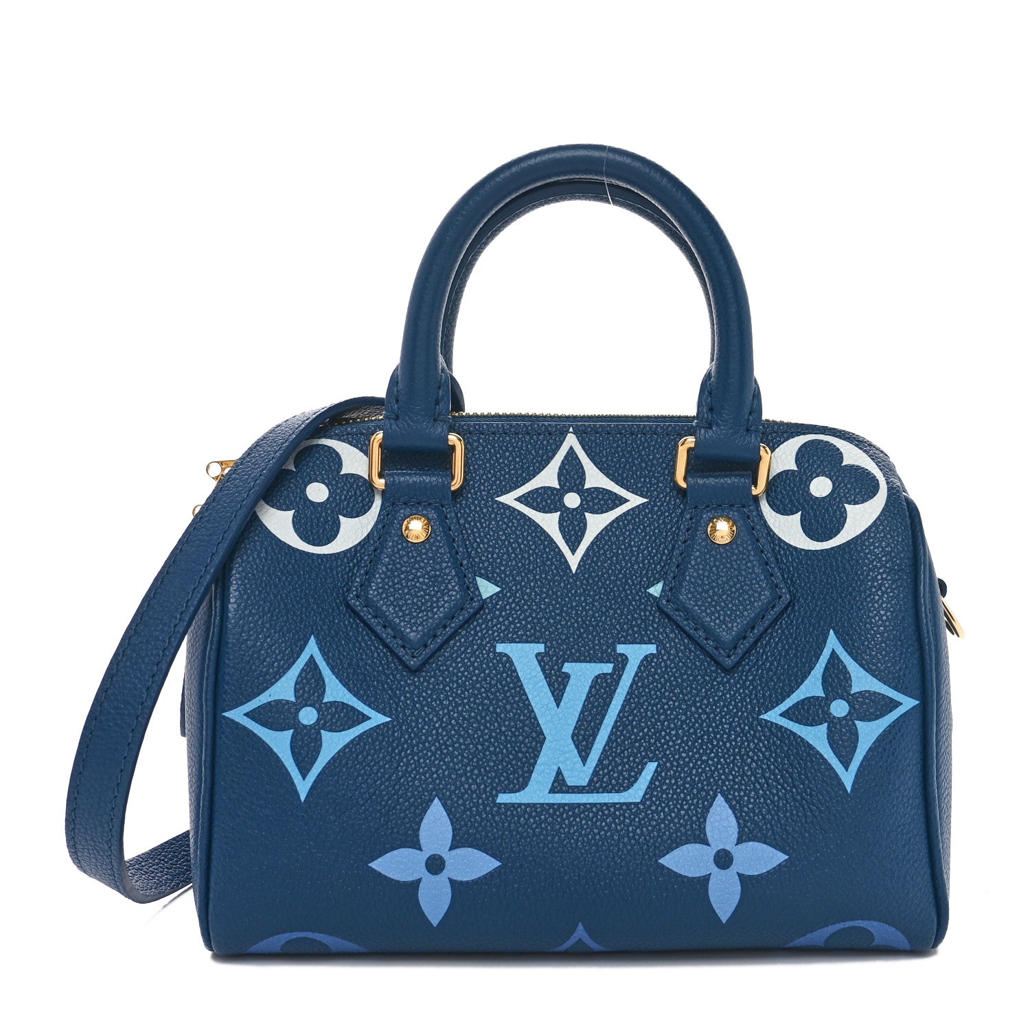 Louis Vuitton Empreinte Monogram Giant Speedy Bandouliere 20 Degrade Blue 1 of 10