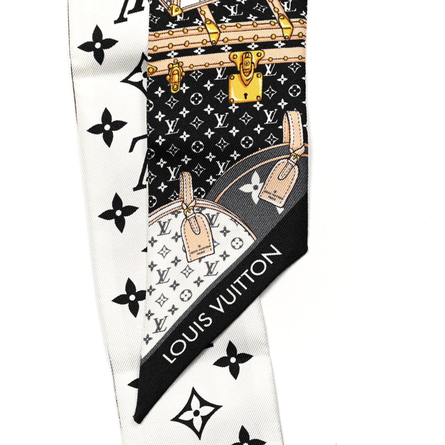 Silk Monogram Lets Go BB Bandeau Black