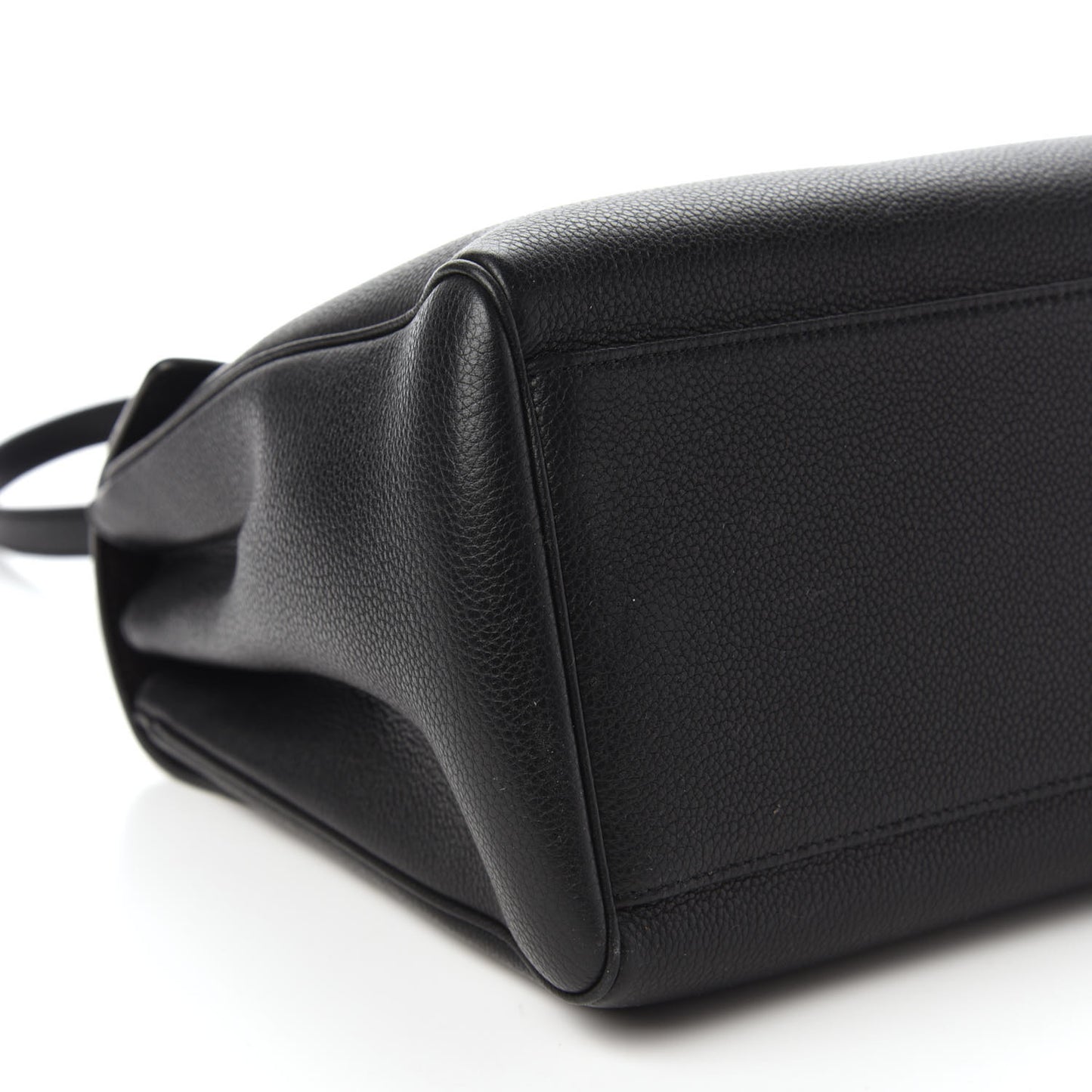 Supple Grained Calfskin Medium Soft 16 Bag Black