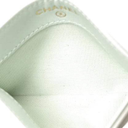 Chanel Caviar Quilted Card Holder Light Blue 5 of 9