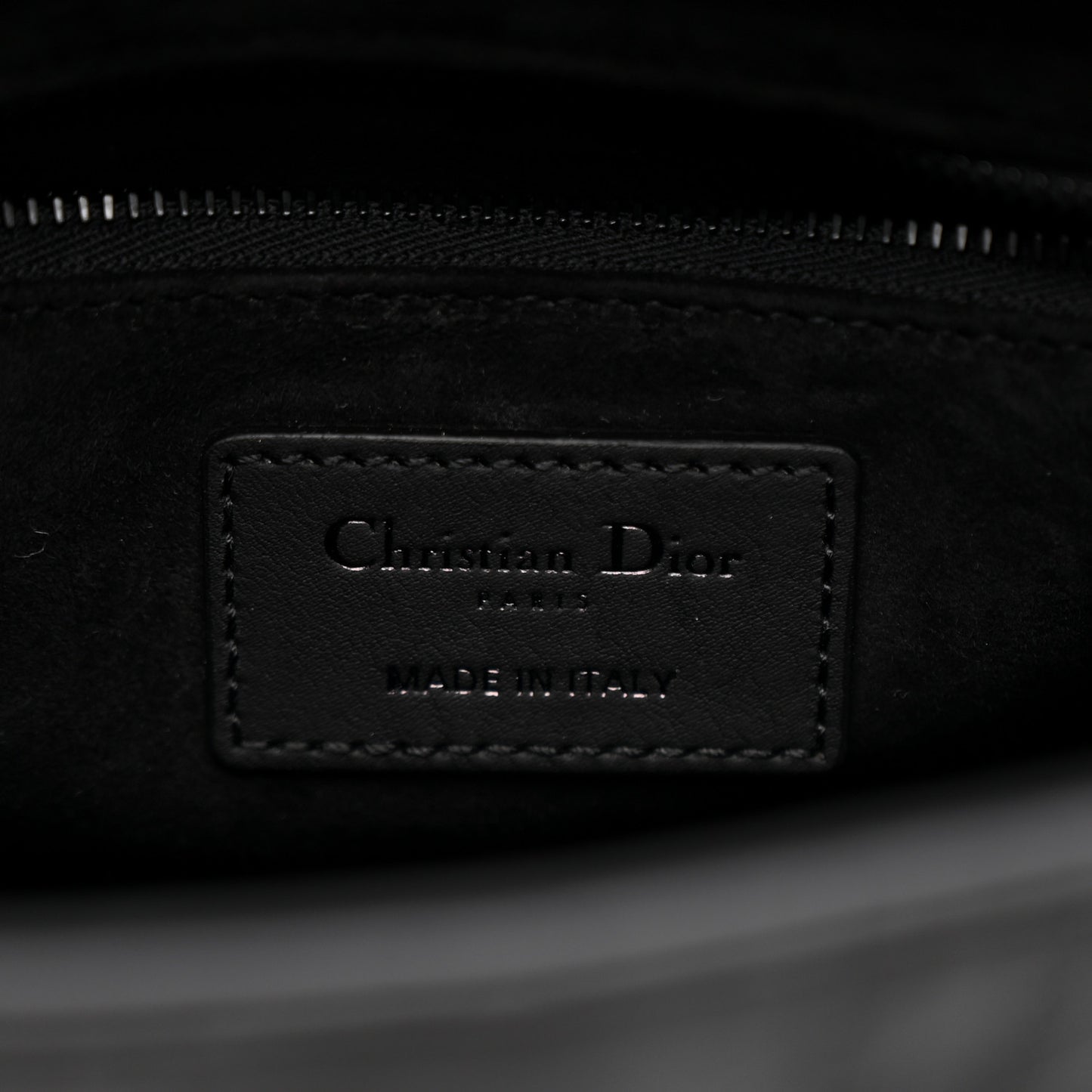 Ultra Matte Calfskin Cannage Small My ABCDior Lady Dior Black