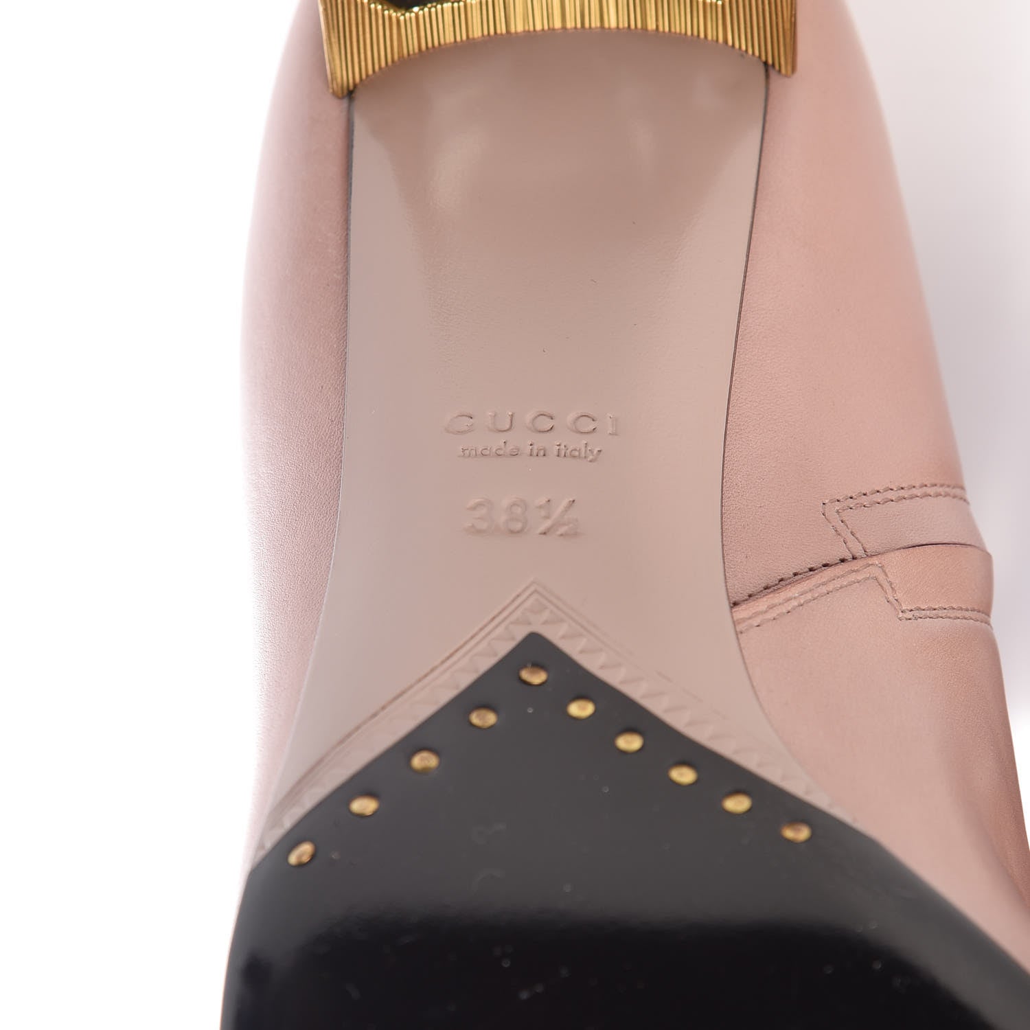 Gucci Calfskin Knee High Crystal Boots 38.5 Light Malve 7 of 14