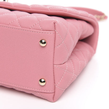 Chanel Caviar Quilted Small Coco Handle Flap Light Pink 10 of 11