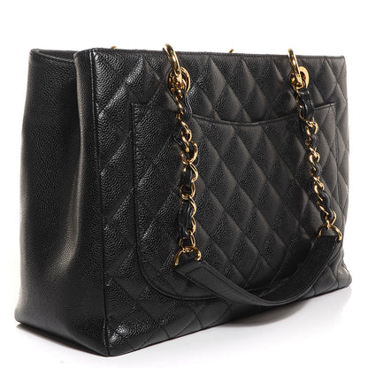 Chanel Caviar Grand Shopping Tote GST Black 3 of 9