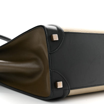 Celine Textured Calfskin Micro Tri-Color Luggage Olive 7 of 13