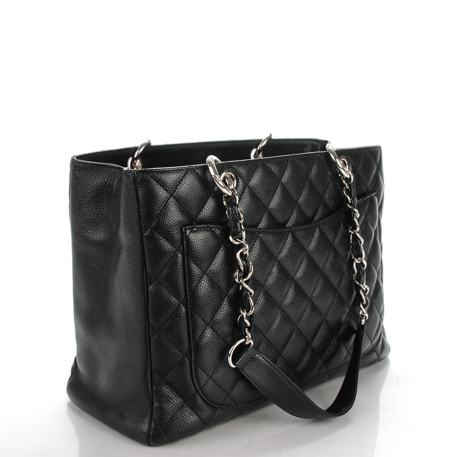 Chanel Caviar Quilted Grand Shopping Tote GST Black 3 of 7