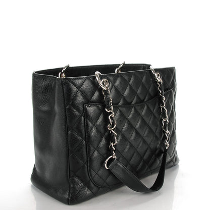 Chanel Caviar Quilted Grand Shopping Tote GST Black 3 of 7
