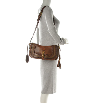 Gucci Calfskin Handmade Medium Flap Shoulder Bag Brown 2 of 7