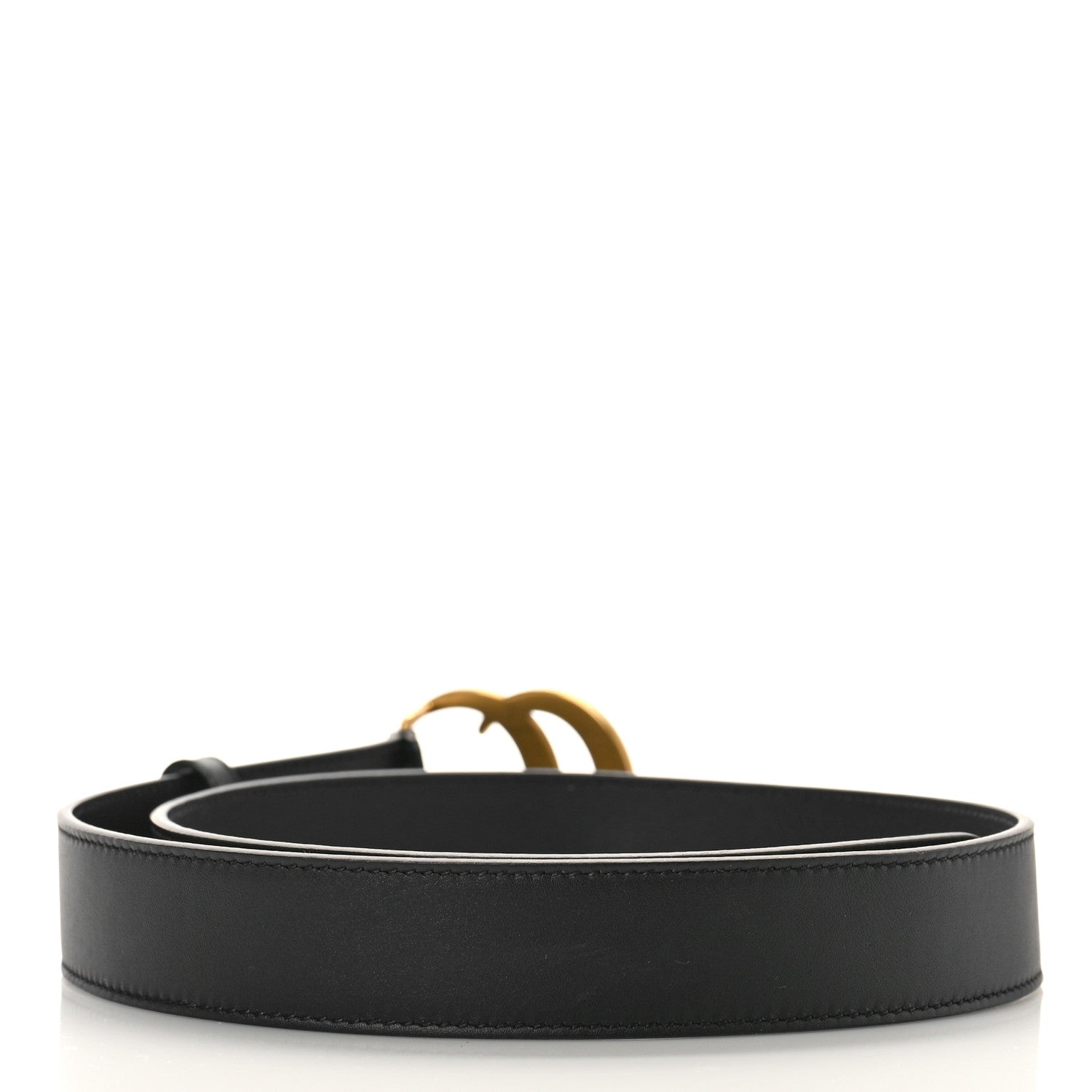 Gucci Calfskin Double G 30mm Belt 80 32 Black 2 of 5