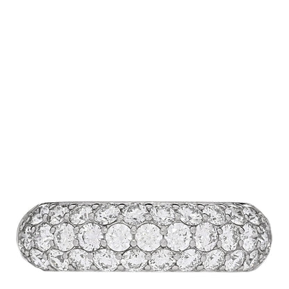 Parker & West by FASHIONPHILE Platinum Diamond 1.00ctw Three Row Half Eternity Band Ring 49 5 1 of 5