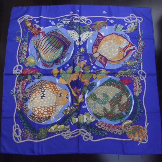 Silk Grand Fonds Scarf 90