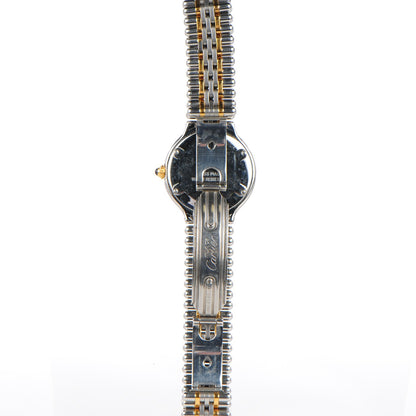 Cartier Stainless Steel 18K Yellow Gold 28mm Must De 21 Bullet Link Quartz Watch 5 of 11