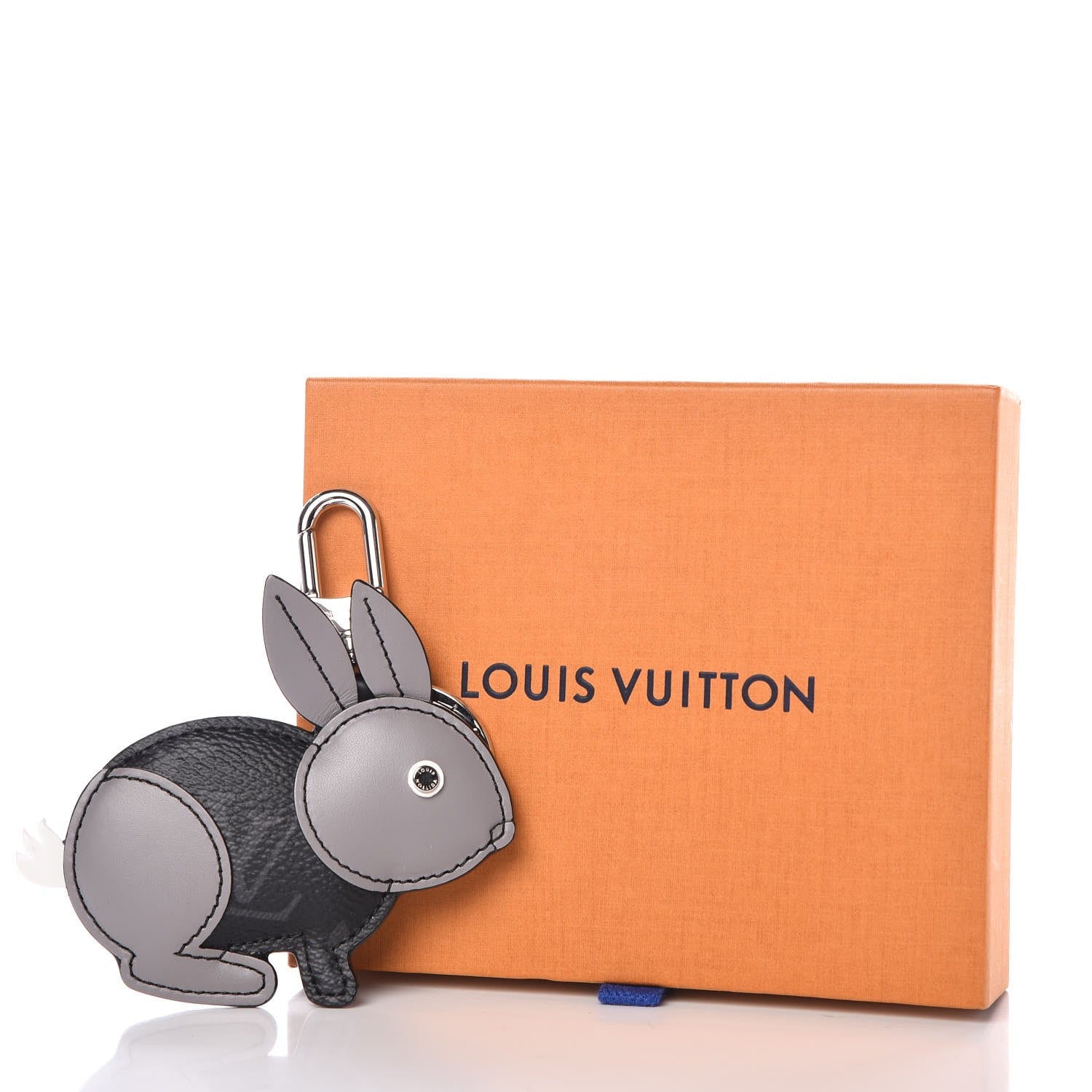 Louis Vuitton Monogram Eclipse Rabbit Bag Charm Key Holder 3 of 3