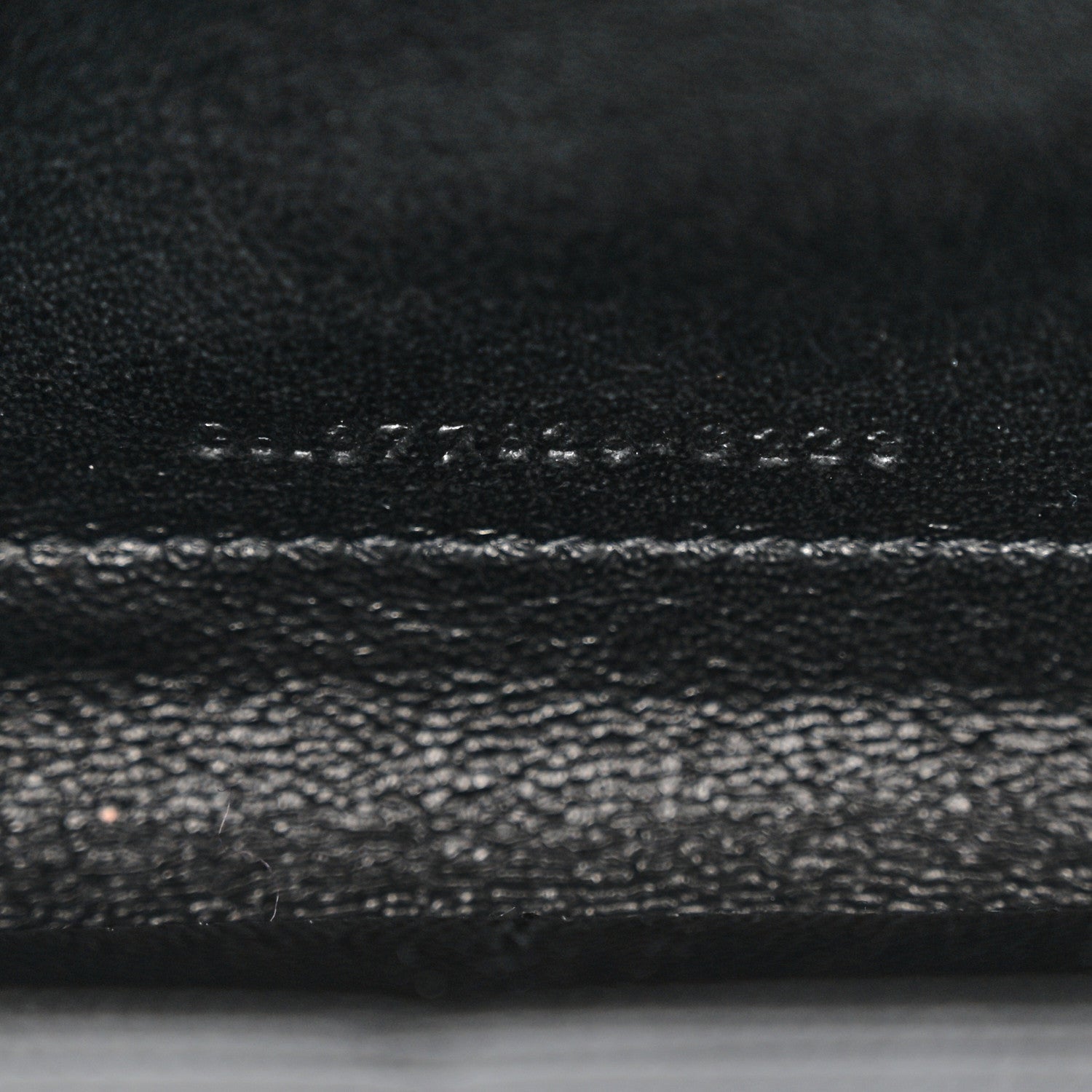 Saint Laurent Grain De Poudre Matelasse Chevron Monogram Chain Wallet Black 7 of 10