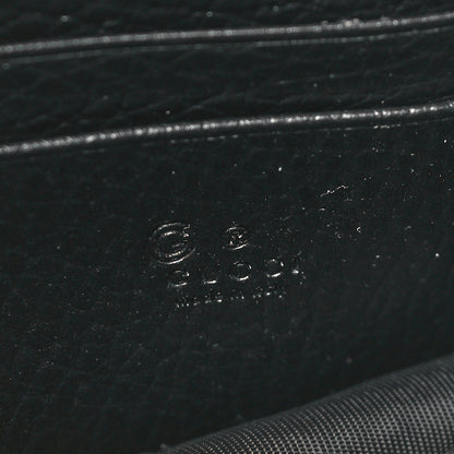 Gucci Dollar Calfskin Interlocking G Chain Wallet Black 6 of 11