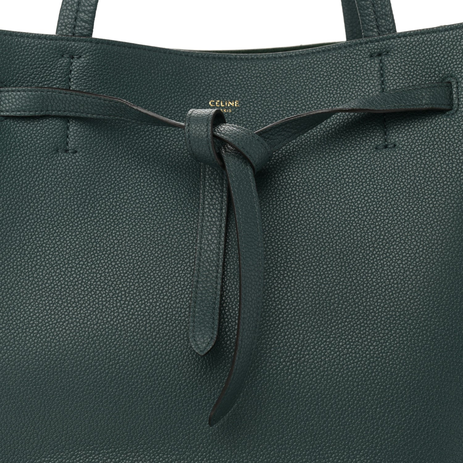 Celine Soft Grained Calfskin Small Belt Cabas Phantom Amazone 9 of 10